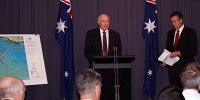 L-R: Deputy Prime Minister Warren Truss with Assistant Minister for Defence Darren Chester.