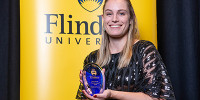 Dr Melanie Farrier was presented the 2020 Early Career Alumni Award for her significant contribution to the scientific community