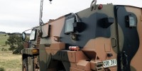 The vision technology system on a defence land vehicle.