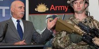 A photograph Minister for Defence Science and Personnel, Warren Snowdon launching the Diggerworks study.