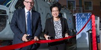 Shane Fairweather, First Assistant Secretary Helicopter Systems Division and Dong Yang Wu, Chief Aerospace Division, DST.