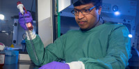 Dr Pravin Rajasekaran, a member of DSTG's biological countermeasures team