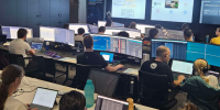 Australia’s 2024 Locked Shields Partner Run participants lock horns with Locked Shields hackers at Adelaide’s Lot 14 Australian Cyber Collaboration Centre (Aus3C).