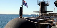 Submarine with new radar absorbing material