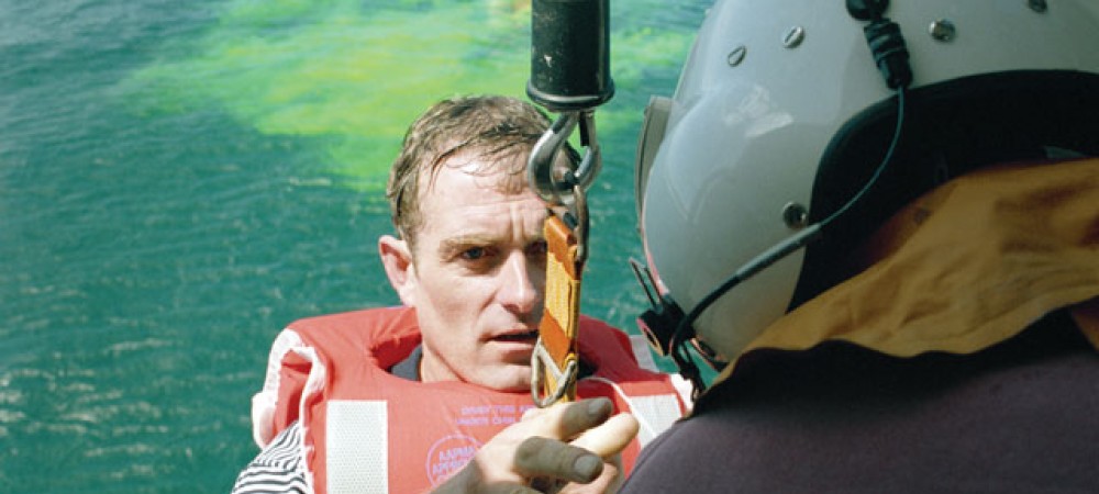 A photo of a demonstration rescue using Seamark SAR